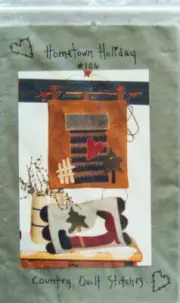 Country Quilt Stitches "HOMETOWN HOLIDAY" Christmas Applique PATTERNS #106 -New!