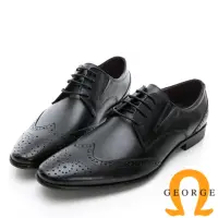 在飛比找momo購物網優惠-【GEORGE 喬治皮鞋】商務系列 雕花綁帶紳士皮鞋-黑61