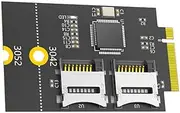 3042/3052 B Key USB Bus to Double Memory Card Flashing Reader Adapter Risers Card Key B WWAN Slot for Laptop