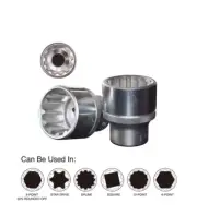 Force Taiwan 54Q.. 1/2" Dr. 12PT Female Torx Spline Gear Lock Universal Socket