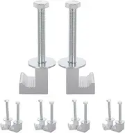 10pcs Tool Box Tie-down Lighting Clamps Truck Cap Clamps Track System Mounting Clamp Truck Clamps Truss Clamp Stage Light Clamp Pole Clamp Cover Parts Truss Silver Metal