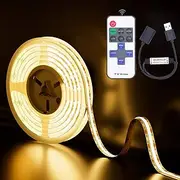 USB COB LED Strip Lights 5V 1-4m Dimmable 300led / m CRI85 with RF Remote Controller TV backlight Flexible Tape Lamp Under the Cabinet for DIY Lighting in Bedr