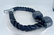 Gym Single/Dual Grip Tricep Rope, Pull Down Cable Machine Attachment