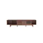 Koree FSC Certified American Oak Solid Timber TV Cabinet with Visible Storage...