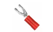 Tyco Vinyl Insulated Red Spring Spade Terminal 22-18 AWG 53240-2 100Pcs