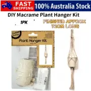 1PK Macrame Plant Hanger Craft Kit DIY Ornaments Wall Hanging Decor 72CM Long