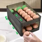 Automatic rolling eggs Holder Storage Box Large Capacity for Refrigerator