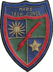 POST WAR MARS TASK FORCE BULLION PATCH, CHINA BURMA INDIA CBI (B-05)