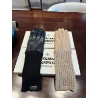 在飛比找蝦皮購物優惠-Vivienne Westwood土星秋冬時尚皮手套 日本限