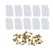 10 X In Line 6x30mm Fuse Holder Crimp Peanut Flip Shell Push Fit Type Bike Quad