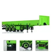 1/14 Metal 3 Axles Semi Trailer Manual Lifting Legs for RC Tractor Truck Vehicle