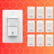 Ecoeler 3way Motion Sensor Light Switch in Wall Sensor for Led/incandescent Bulb