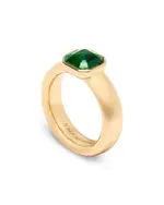 kate spade new york Keep Sparkling Green Cubic Zirconia Ring in Gold Tone
