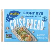 Wasa Flatbread, Crispbread, Light Rye, 9.5 oz (270 g)