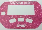 Minelab vanquish 340 Vinyl Keypad Sticker in Pink Sparkle
