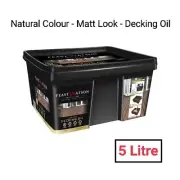Feast Watson Decking Oil 5L Natural Matt Look 5 Litre Deck Oil Natural Colour