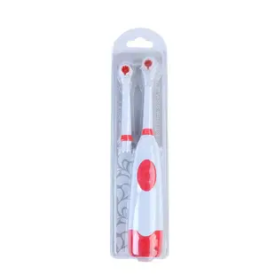 Rotating Electric Dual Brush Head Soft Hair Toothbrush Teeth