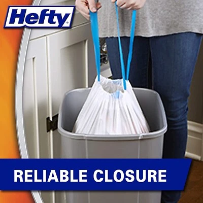 5 INDIVIDUAL BULK PACKED Hefty Cinnamon Pumpkin Spice Tall Trash Bags 13 Gallon