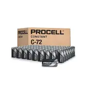 PROCELL Constant C Cell Long-Lasting Alkaline Batteries (72 Pack), 10-Year Sh...