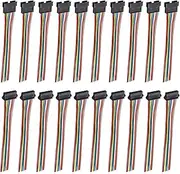 uxcell Male to Female 9Pin Breadboard Jumper Wire 2.54mm Pitch Ribbon Cable 30cm Long Electronics Breadboard Ribbon Cables for Breadboard Electronic Projects Pack of 10
