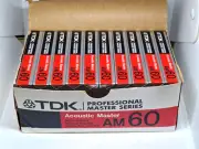 TDK AM 60 10PACK Blank Audio Cassette Tape (Sealed) New!