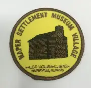 PATCH GSA Girl Scouts Naper Settlement Museum Village Log House Naperville IL