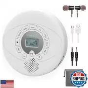 Portable CD Player, KUEPHOM Walkman CD Player with Headphones, Discman with S