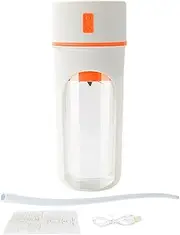Portable Blender Rechargeable,Cordless Personal Small Blender | Multifunctional with Straw Rechargeable 480Ml Water Bottle for Home Fruit Drinks Sport Camping Travel Juicing Hiking Meal Prep Trips