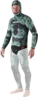Seac Ghost, Jacket in 5 mm Ultrastretch Neoprene with Incorporated Hood for Freediving and Spearfishing