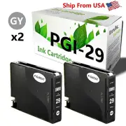 (2PK,Gray) PGI-29 PGI29 Ink Cartridge for PIXMA Pro1 Pro1s Printer