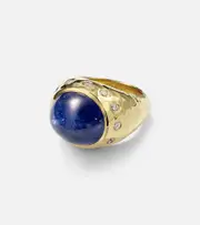 [Octavia Elizabeth] Octavia Elizabeth Blossom 18kt gold ring with tanzanite and diamonds M gold