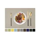Cloth Placemats Set of 8-12 x 18 Inch, Heat Resistant Double Layered Thickene...