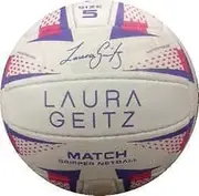 Laura Geitz Match Gripper Hand Sewn Waterproof Netball, Size 4