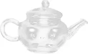 CATIEBYE Capacity Glass Teapot with Strainer High Temperature Resistant Clear Kettle for Brewing Flower Fruit Tea Ergonomic Handle for Smooth Pouring