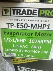 Tradepro TP-E50-MHP1 DIRECT DRIVE BLOWER/EVAPORATOR MOTOR 1/2-1/6HP 1075 RPM