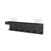 Black for Key Rack Shelf Stainless Steel for Key Hooks Wall Mounted
