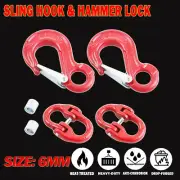 6mm(Hammerlock +Slip Hook) for Safety Chain Caravan Trailer connecting Extend AU