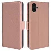 Wallet Phone Case for Samsung Galaxy A04e 4G/F04 4G/M04 4G Genuine Cow Leather Stand Cover