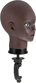 Healeved 1Set Bald Mannequin Head Female Wig Display Head with Holder for Salon Use Lightweight and Portable Cosmetology Training Model for Wigs and Makeup Practice