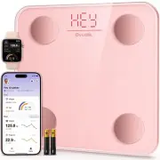 Smart Scale for Body Weight, Bathroom Digital Weighing Machine for Fat BMI Muscl