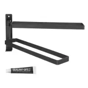 Swivel Hand Towel Holder, Wall Mounted Swivel Towel Rack for Bath, Black