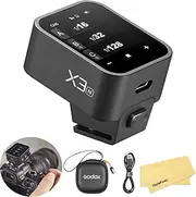 Godox X3-N TTL Wireless Touch Screen Flash Trigger for Nikon Cameras, i-TTL Auotflash, 3.7V 850mAh Li-Ion Battery, 2.4GHz Wireless with TCM Conversion