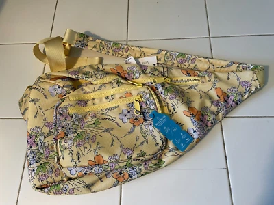 VERA BRADLEY REACTIVE SLING BACKPACK SUNLIT GARDEN YELLOW NEW