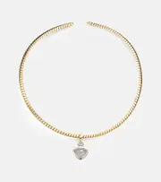 [Marina B] Marina B Trisolina 18kt gold necklace with chalcedony and diamonds One Size gold