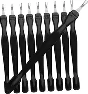 FOYTOKI Sturdy Stainless Steel Cuticle Trimmer Pusher 10pcs Nail Tools for Manicure