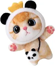 MUELODSIC Plush Doll DIY Needle Felting Kit Wool Felting Supplies for Beginners Creative Art Craft for Adults Day Holidays