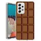 For Samsung Galaxy A23 5g A52 A53 TPU Case Cover+Glass(Chocolate Bar)