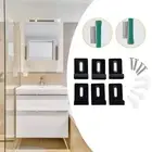 6x Metal Mirror Clips Heavy Retainer Clips for Wall Mounting