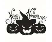 Self-adhesive Removable Waterproof Window Sticker Happy Halloween Pumpkin Pattern Wall Decal Party Supplies