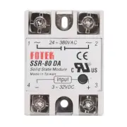 For FOTEK SSR-80DA DC-AC 80A Solid State Relay input 3-32VDC output 24-380VAC